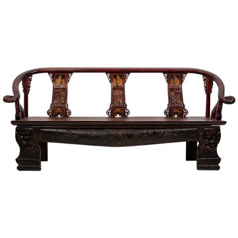 Sgabello In Legno Marrone 210x64x95h - Foto 2