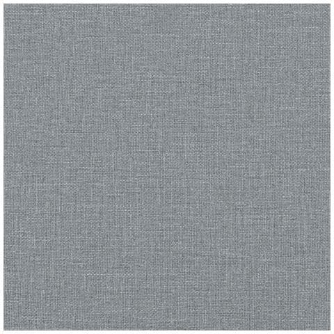 Divano Grigio chiaro 215 x 138 x 80 cm Tessuto - Foto 9