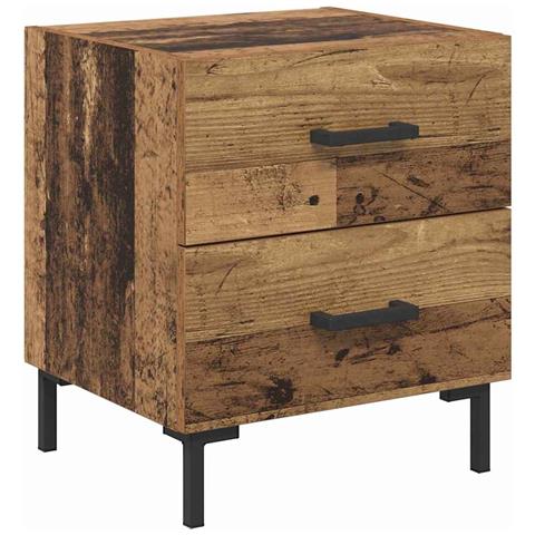 Armadio da Notte con cassetto Legno vecchio 40 x 35 x 47,5 cm - Foto 1