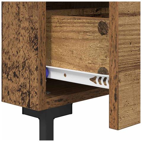 Armadio da Notte con cassetto Legno vecchio 40 x 35 x 47,5 cm - Foto 9