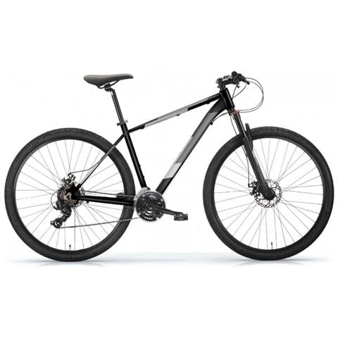 Bici In Alluminio Da Uomo Misura 29 Mountain Bike Kayman Mtb Altus 21v Forcella Ammortizzata Freni A Disco Meccanici - 52 Titanio Giallo Fluo Opaco - Foto 1