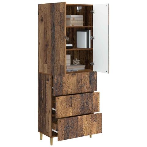 Set di armadi 2 pcs Legno antico 66 x 34,5 x 90 cm - Foto 2