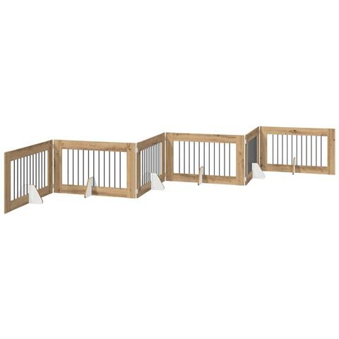 Cancello per cani pieghevole con supporti 6 pcs 602 cm - Foto 1