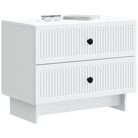 Armadio da Notte con cassetto Bianco 62 x 34,5 x 47,5 cm - Foto 2