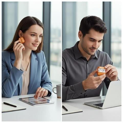 Custodia Arancione Uniq Per Airpods Pro 3 - Foto 2