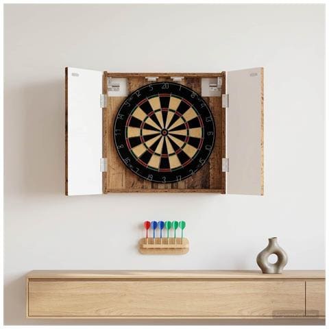 Armadio per Dartboard ALKMAAR Legno antico Legno ingegnerizzato - Foto 2
