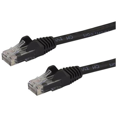 Cavo patch antigroviglio UTP RJ45 Gigabit Cat6 nero 0,5 m - Cavo patch 0,5 m - Foto 1