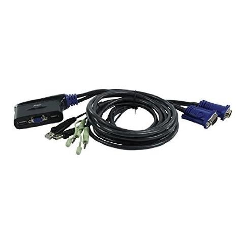 Switch KVM USB VGA /Audio cablato 2-porte (0,9 m) - Foto 2