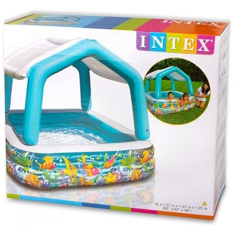 Piscin Gonfiabile con Parasole 157x157x122 cm - Foto 8