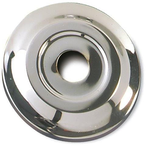 Rosone Gigante Mm. 100 Per Rubinetto, Rosone Per Rubinetto Tipo Gigante Foro 1/2'' Diametro Esterno Mm. 100 In Ottone Cromato - Foto 1