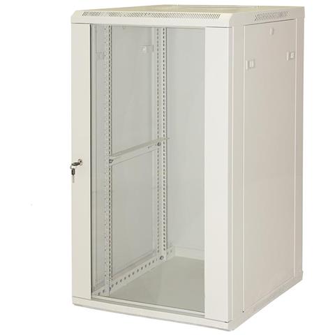 Armadio Rack 19" 20 Unita' Da Muro (a) 995x (l) 600 X Profondita' 450 Mm. Colore Grigio Porta Vetro - Foto 1