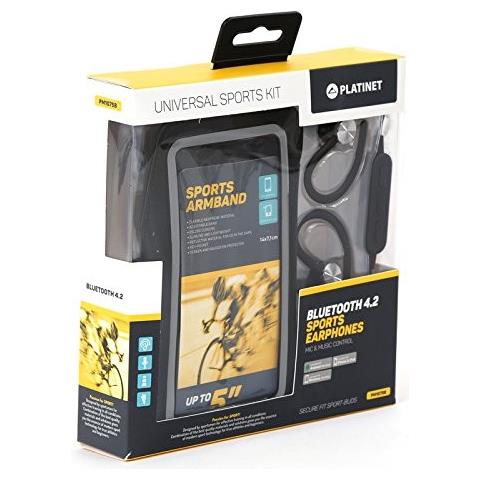 Bracciale Sportivo E Auricolari Bluetooth Con Microfono Pm1075b Nero - Foto 2