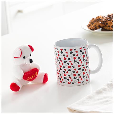 OOTB- Tazza Bianca in Terraglia, Multicolore, 144265 - Foto 1