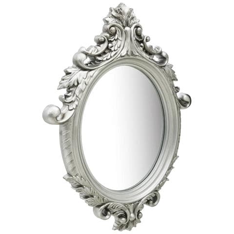 Specchio Da Parete Stile Castello 56x76 Cm Argento - Foto 2