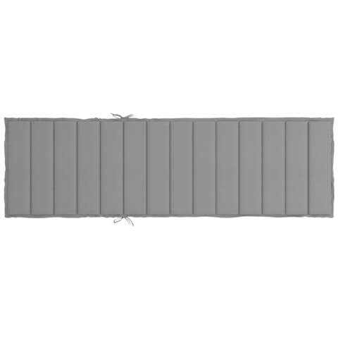 Cuscino Per Lettino Prendisole Grigio 200x70x4 Cm In Tessuto - Foto 2