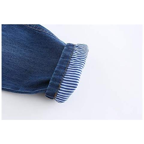 Ragazzi Ragazze Salopette Denim Blue Salopette 3 Anni - Foto 2