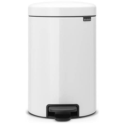 Pattumiera A Pedale 12l Bianco - 113864 - Foto 1