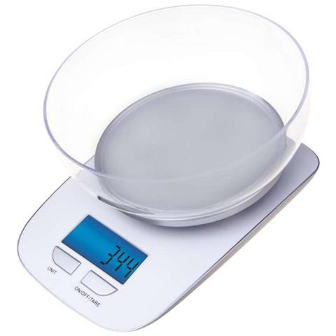Bilancia Digitale da Cucina Portata 5 Kg Colore Bianco - Foto 2