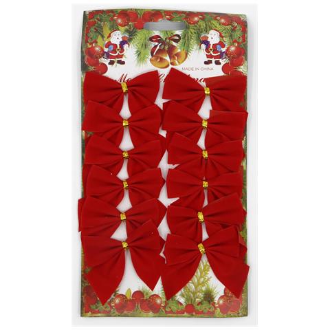 Ghirlanda Natalizia Con 12 Fiocchi Rossi (2 Metri) - Foto 10