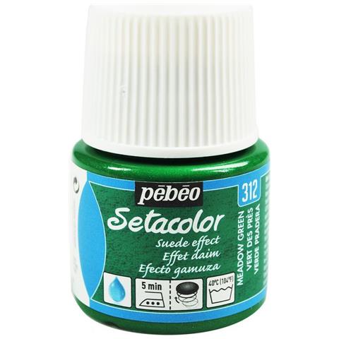 Pittura Tessile Setacolor Effetto Scamosciato Opaco - Verde - 45 Ml - Foto 1