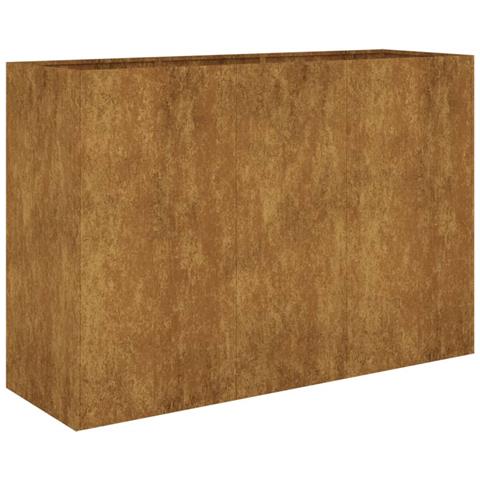 Fioriera Rialzata da Giardino 120x40x80 cm in Acciaio Corten - Foto 1