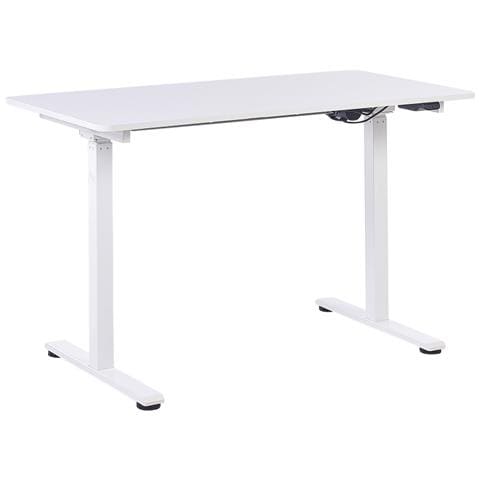 Scrivania Elettrica Regolabile Bianco 120 X 60 Cm Grifton - Foto 1