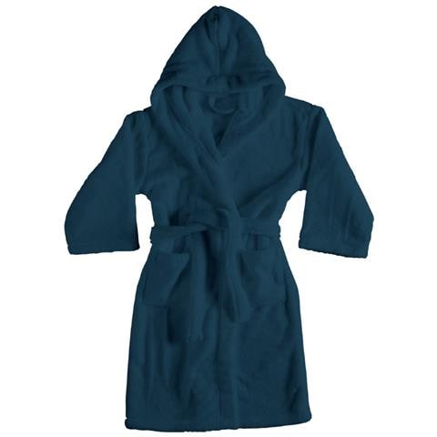 Accappatoio Con Cappuccio In Morbida Spugna Mod. Sophie Tinta Unita Vari Colori Xxxl Petrolio - Foto 1