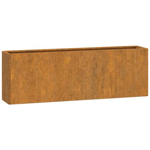 Fioriere Da Parete 2 Pz Ruggine In Acciaio Corten 53x10x17 Cm - Foto 10