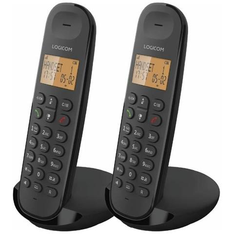 Telefono Cordless Vivavoce Iloa 250 Con Display, Portata 300 M, Nero - Foto 1