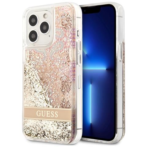 Cover Per Iphone 14 Pro Max Floating Flower Glitter, Oro - Foto 2