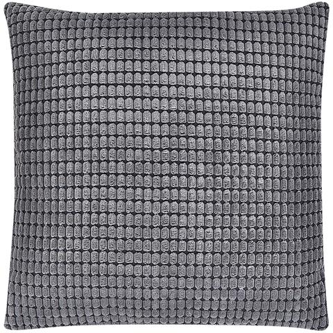 Set Di 2 Cuscini Aspidistra Velluto 45 X 45 Cm Grigio Trama Geometrica - Foto 2