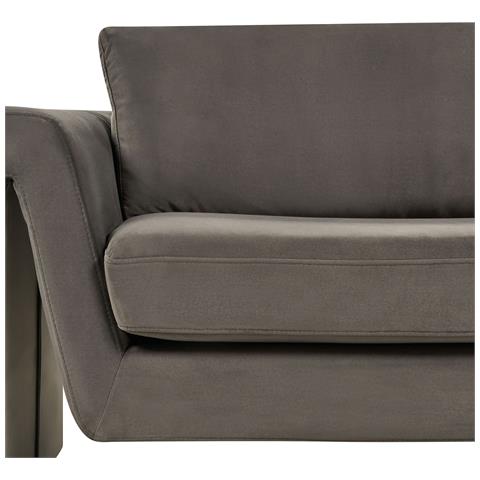 Divano 3 Posti Maunu Velluto Grigio Grafite - Foto 2