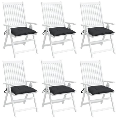 Cuscini Per Pallet 6 Pz Neri 50x50x7 Cm Tessuto Oxford - Foto 1