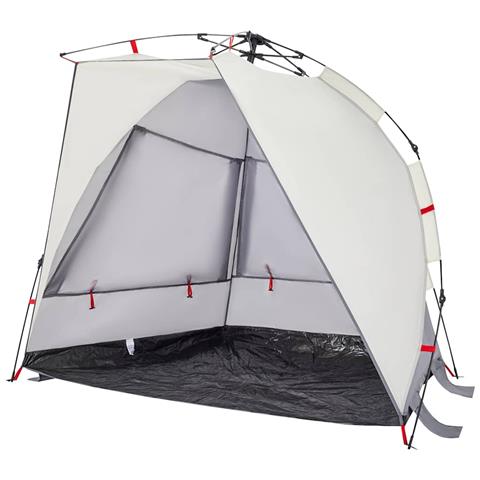 Tenda da Spiaggia 2 Persone Grigio Rilascio Rapido Impermeabile - Foto 10