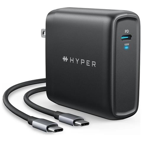 100W GaN Charger Computer portatile, Smartphone, Tablet Nero AC - Foto 1