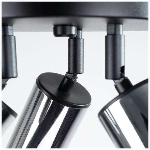 Lampada A Soffitto Winx 3p Nero /cromo Sl. 1369 - Moderno Lampade Da Soffitto Nero /cromato 20x19.5x19.5 Cm - Foto 8