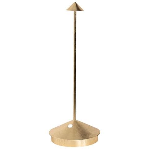 Lampada A Led Da Tavolo Pina Pro Foglia Oro Ricaricabile E Dimmerabile Senza Fili - Foto 1