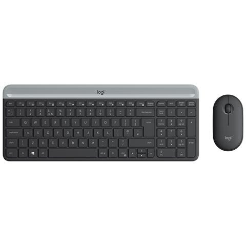MK470 tastiera Mouse incluso Universale RF Wireless QWERTY Nordic Grafite - Foto 1