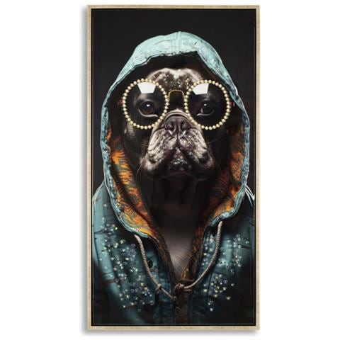 Stampa Su Tela Cane 12 - Multicolore - Legno - 42,5x2,8x82,5 Cm - Foto 1