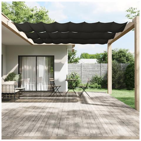 Paravento Verticale Antracite 140x800 Cm Tessuto Oxford - Foto 6