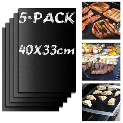 Confezione Da 5 Tappetino Per Griglia Tappetino Per Forno Tappetino Per Cottura - Antiaderente 40x33cm - Foto 1