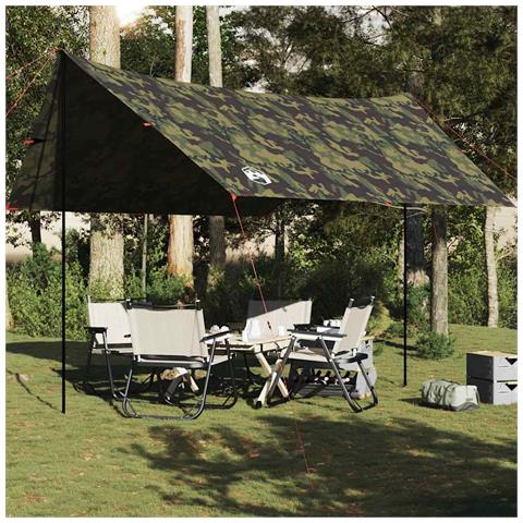 Telone da Campeggio Mimetica 462x306x211 cm Impermeabile - Foto 1