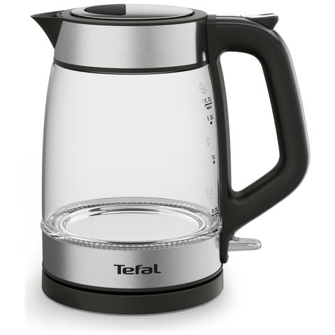 Glass Kettle KI605830 bollitore elettrico 1,7 L 2200 W Nero, Argento, Trasparente - Foto 1