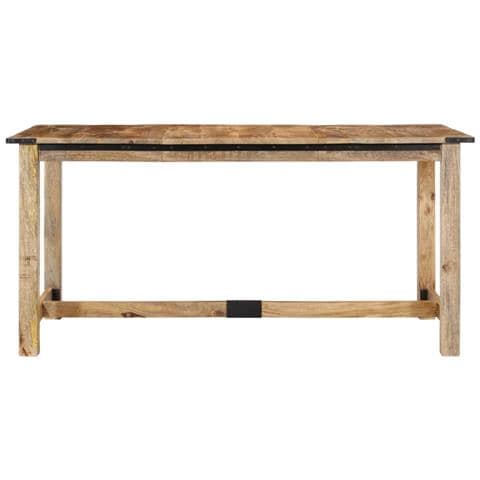 Tavolo Da Pranzo 160x80x75 Cm In Legno Massello Di Mango - Foto 1