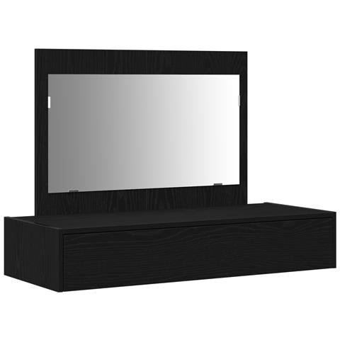 Toeletta da Montare a Parete in Rovere Nero, 100x40x70 cm - Foto 1