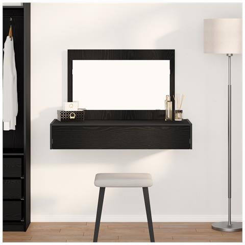 Toeletta da Montare a Parete in Rovere Nero, 100x40x70 cm - Foto 2