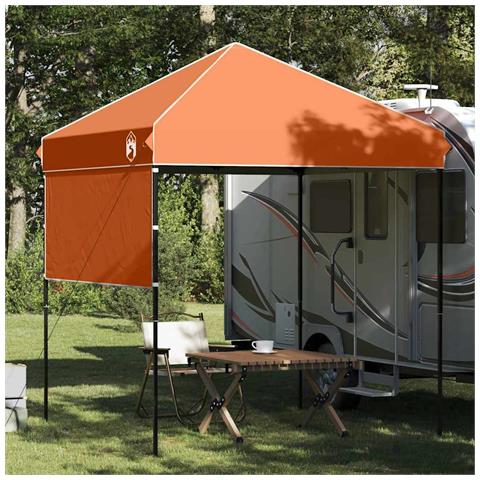 Tenda Aggiuntiva Pop-Up Arancione 200 x 200 cm Tessuto - Foto 2