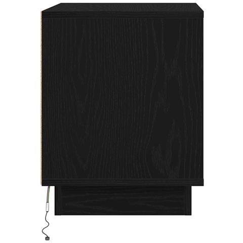 Armadio da Notte 2 pcs Nero 44 x 34.5 x 45 cm Legno multistrato - Foto 9