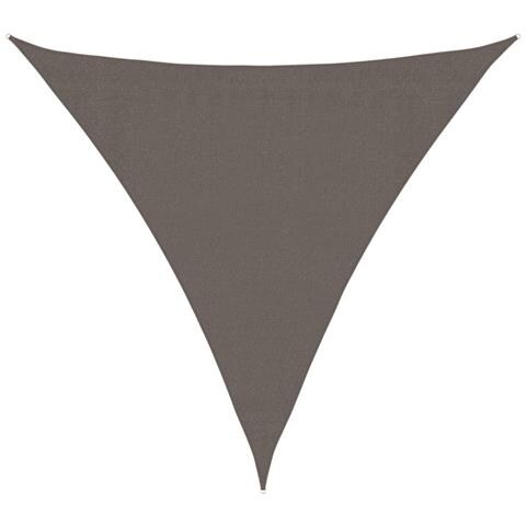 Parasole A Vela Hdpe Triangolare 3,6x3,6x3,6 M Antracite - Foto 1