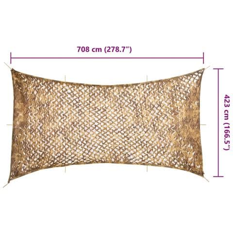 Rete Mimetica con Custodia di Conservazione 708x423 cm Sabbia - Foto 7